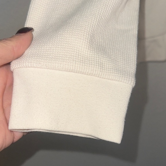 Quince Cream Zip-Up Hoodie - Picture 3 of 9